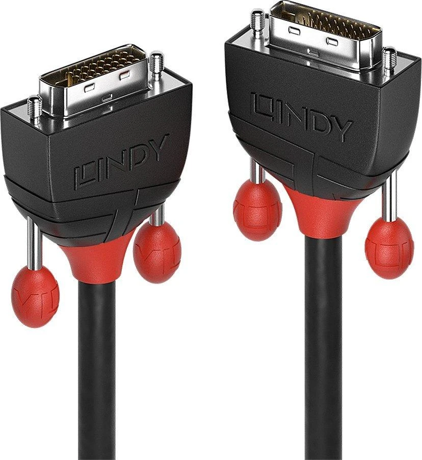Vaizdo Kabelis - LINDY Juodas Line DVI-D Dual Link Kabelis, M/M, 3 m, Juodas