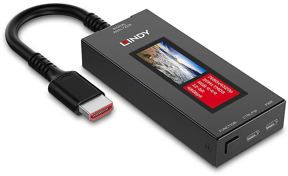 HDMI Signalo Analizatorius - Lindy 32695 8K60 40Gbps