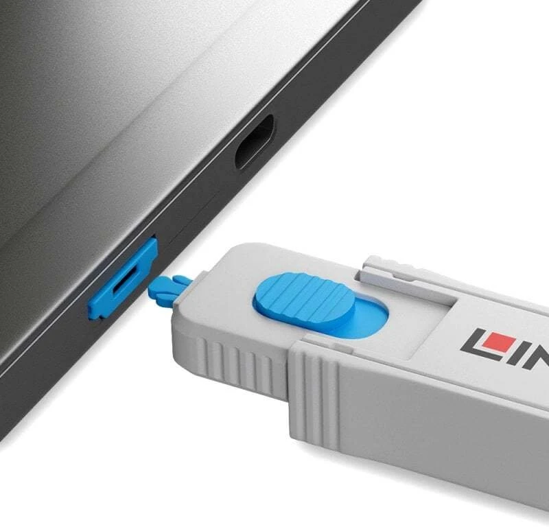 Priedas - LINDY HDMI Prievado Blokavimo Raktų Rinkinys (4 Vnt., ABS, Mėlyna)
