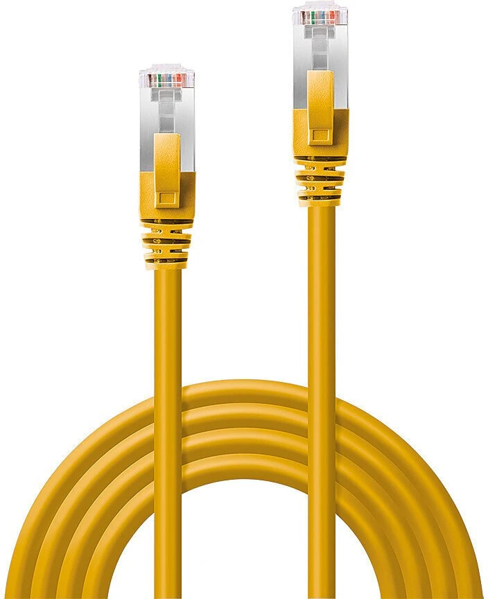 Tinklo Kabelis - LINDY Cat.6A S/FTP LSZH Tinklo Kabelis, RJ45, M/M, 500MHz, 30 m, Geltonas