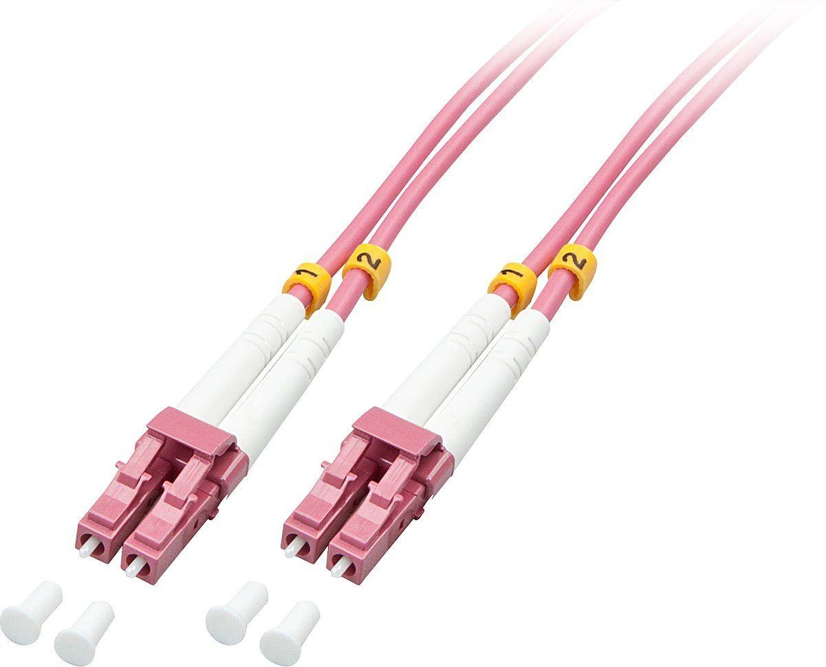 Lindy Pluoštinis Laidas - LC/LC OM4 20m 50/125µm Multimode