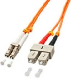 Tinklo Kabelis - LINDY Pluošto Kabelis LC/SC OM2 2m 50/125µm Multimode