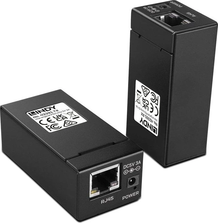 USB Prailginimas - LINDY USB 2.0 Cat.6 Prailginimas 480Mbps 150m, Juodas