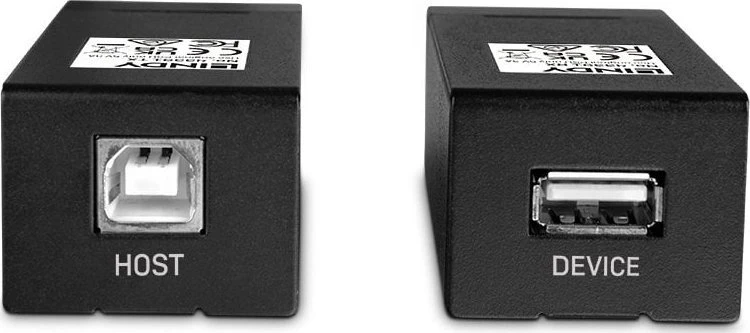 USB Prailginimas - LINDY USB 2.0 Cat.6 Prailginimas 480Mbps 150m, Juodas