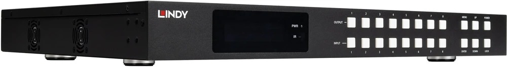 AV Matricos Jungiklis - LINDY 8x8 HDMI 4K60 Bepertraukis Multi-View Matrica 3840x2160