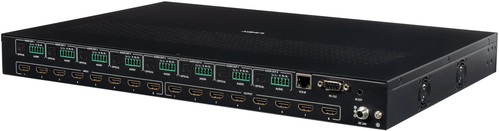 AV Matricos Jungiklis - LINDY 8x8 HDMI 4K60 Bepertraukis Multi-View Matrica 3840x2160