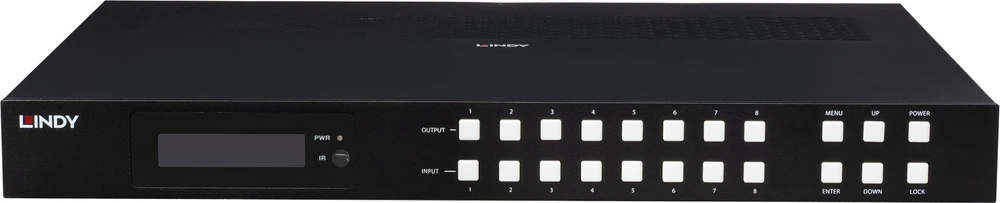 AV Matricos Jungiklis - LINDY 8x8 HDMI 4K60 Bepertraukis Multi-View Matrica 3840x2160
