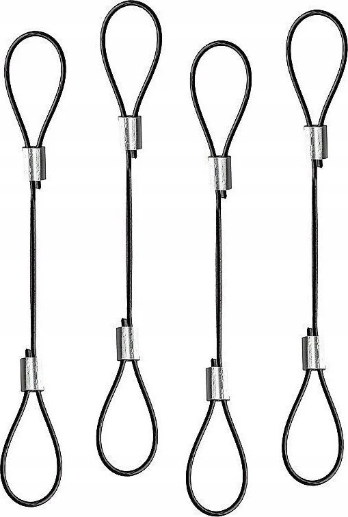 Lindy Adapteris - 4 vnt. 150mm Nerūdijančio Plieno Juodas Tvirtinimas