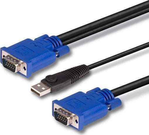 Kabelis USB Lindy USB-A - USB-A 2 m Juodas (32186)