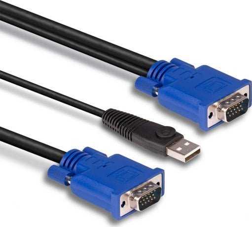 Kabelis USB Lindy USB-A - USB-A 2 m Juodas (32186)