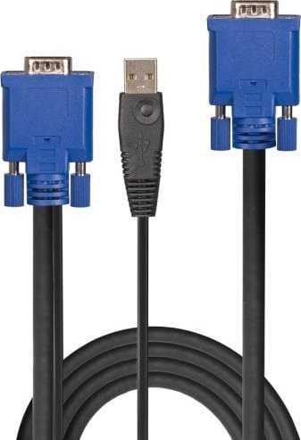 Kabelis USB Lindy USB-A - USB-A 2 m Juodas (32186)