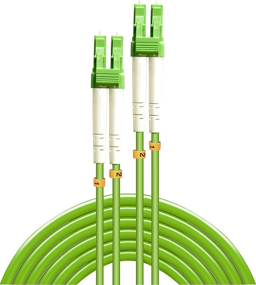 Pluoštinis Kabelis - LINDY Pluoštinis Kabelis LC/LC, 50/125µm, M/M, 100Gbps, 3 m, Žalias