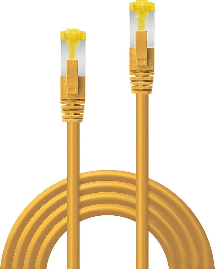 Lindy LINDY Patchkabel Cat6A RJ45 S/FTP Cat7 LSZH Kabelis gelb 10m