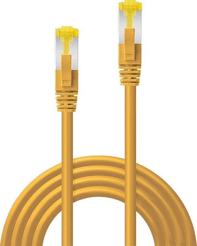 Tinklo Kabelis - LINDY RJ45 S/FTP LSZH Tinklo Kabelis, Cat.6A Kištukas, Cat.7 Neapdorotas Kabelis, 15 m, Geltona
