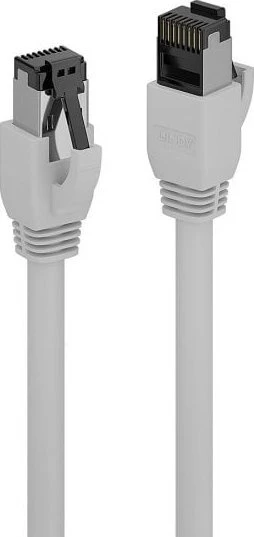 Tinklo Kabelis - LINDY Cat.8.1 S/FTP LSZH Tinklo Kabelis, RJ45, M/M, 2000MHz, 26AWG, 2 m, Pilkas
