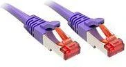 Tinklo Kabelis - LINDY Cat.6 S/FTP Tinklo Kabelis, RJ45, M/M, 250MHz, 27AWG, 10 m, Purpurinis
