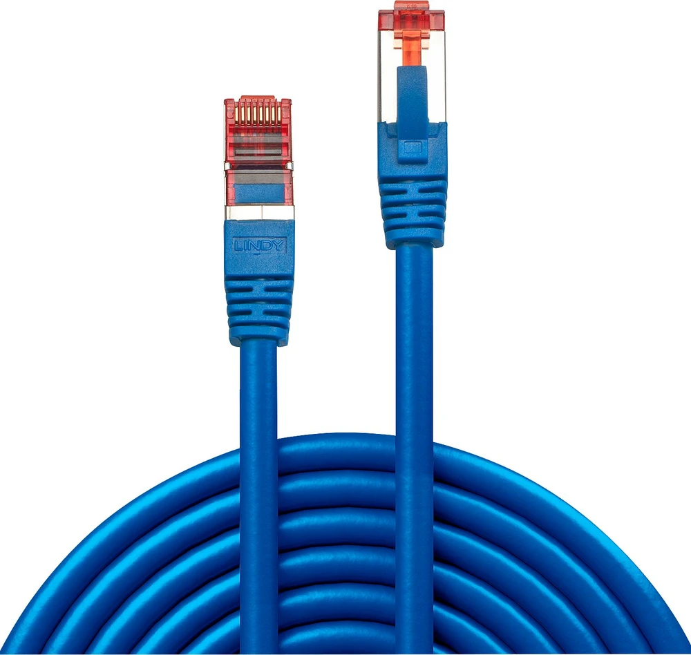 Tinklo Kabelis - LINDY Cat.6 S/FTP Tinklo Kabelis, RJ45, M/M, 250MHz, 27AWG, 0.3 m, Mėlynas
