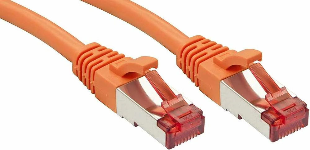 Tinklo Kabelis - LINDY Cat.6 S/FTP Tinklo Kabelis, RJ45, M/M, 250MHz, 27AWG, 15 m, Oranžinis