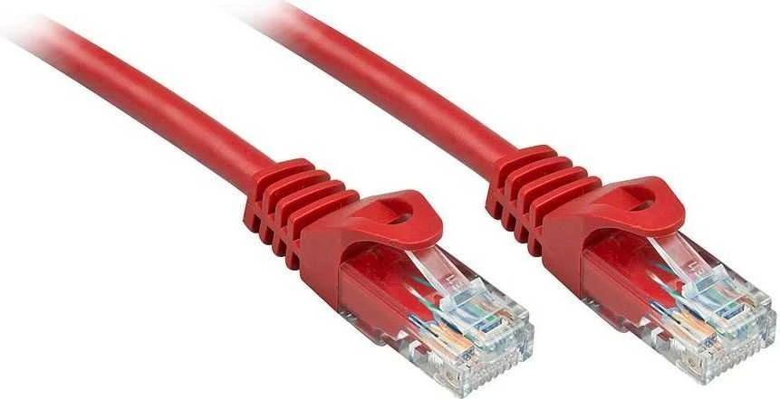 Tinklo Kabelis - LINDY Cat.6 U/UTP Tinklo Kabelis, RJ45, M/M, 250MHz, CCA, 10 m, Raudonas