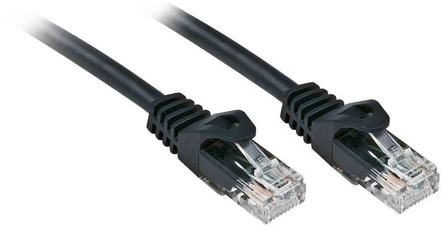 Tinklo Kabelis - LINDY Cat.6 U/UTP Tinklo Kabelis, RJ45, M/M, 250MHz, CCA, 10 m, Juodas