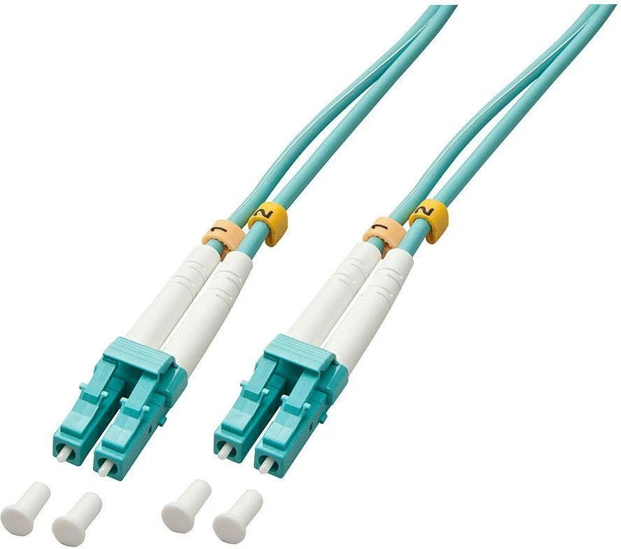 Pluoštinis Optinis Kabelis - LINDY Pluoštinis Optinis Kabelis LC/LC OM3, 50/125µm, 50 m, Žalias