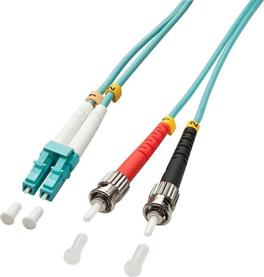 Lindy Pluoštinis Laidas - LC/ST OM3 5m 50/125µm Multimode