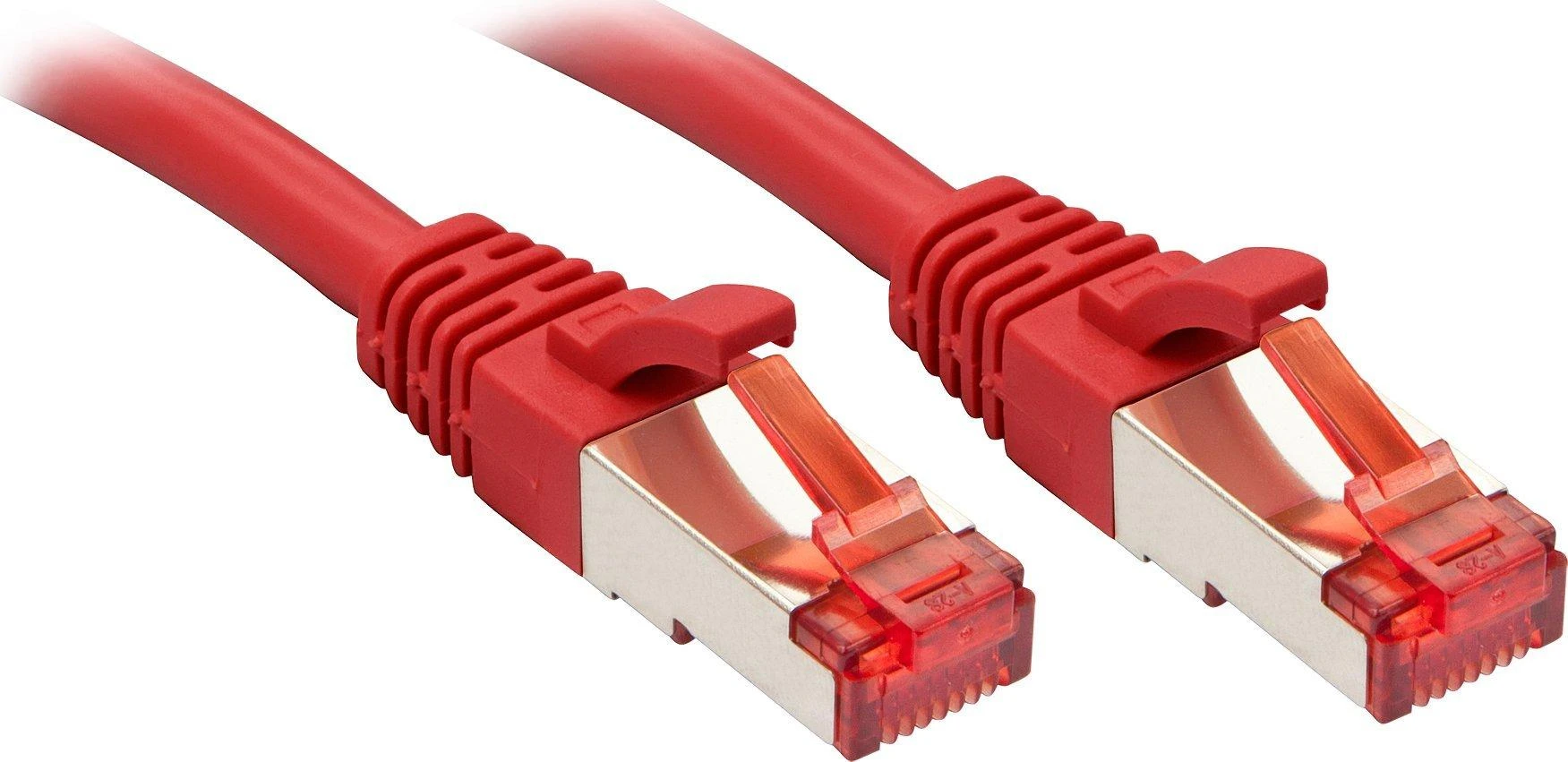Lindy Tinklo Kabelis - Cat.6 S/FTP 5m RJ45 250MHz Varis 27AWG Raudonas