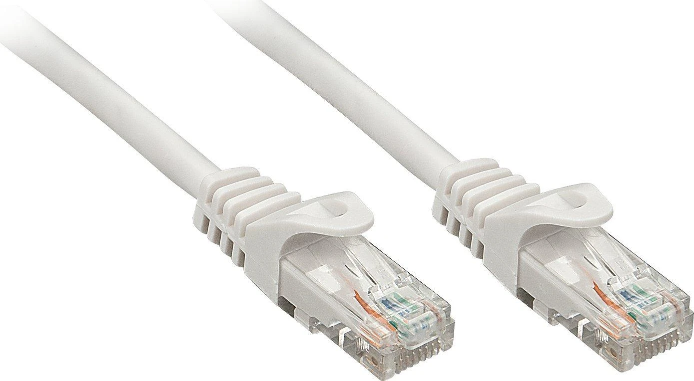 Tinklo Kabelis - LINDY Cat.6 U/UTP Tinklo Kabelis, RJ45, M/M, 250MHz, CCA, 0.5 m, Pilkas