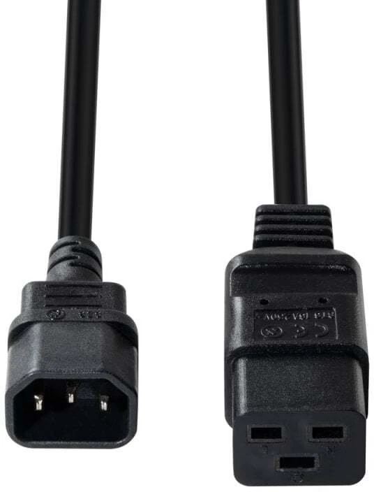 Prailginimo Laidas - LINDY Prailginimo Laidas IEC C14 į C19 10A/250V 1 m Juodas