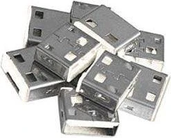 USB Priedas - LINDY USB Type A Prievadų Blokatoriai, 10 vnt., Balti