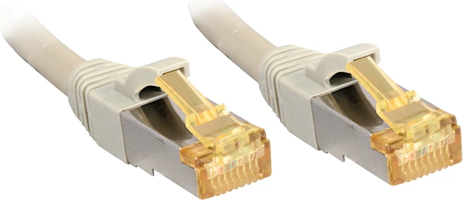 Tinklo Kabelis - LINDY RJ45 S/FTP LSZH Tinklo Kabelis, Cat.6A Kištukas, Cat.7 Neapdirbtas Kabelis, 10 m, Pilkas