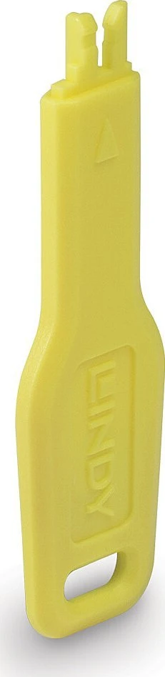 Tinklo Priedas - LINDY RJ45 Prievado Blokavimo Raktas 20x74,55x5,9mm ABS Geltonas