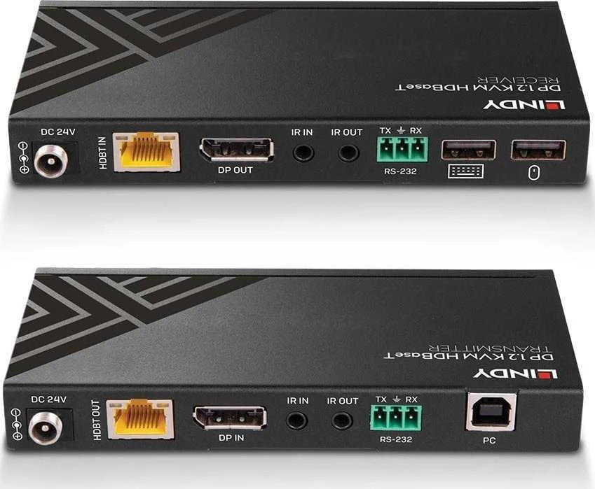 KVM Ilgintuvas - LINDY Cat.6 DisplayPort 1.2, USB, IR ir RS-232 HDBaseT KVM Ilgintuvas 150 m