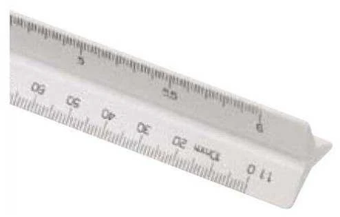 Liniuotė Linex Coll-322, 30cm, tribriaunė, baltos spalvos