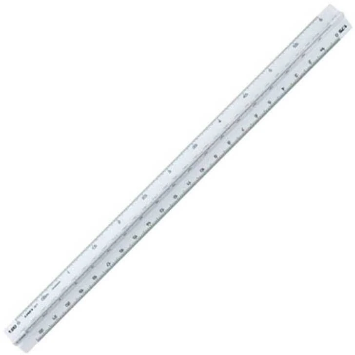 Liniuotė Linex Coll-322, 30cm, tribriaunė, baltos spalvos