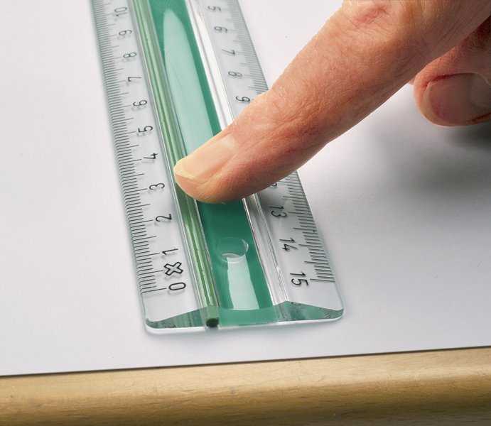 Linex Linex 100202515, Desk ruler, Acrylic glass, Rubber, Žalias, Baltas, cm, mm, 20 cm, 1 pc(s)