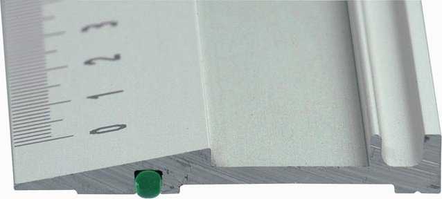 Linex Linex 1960M, Desk ruler, Aliuminio, Aliuminio, 60 cm, 35 mm