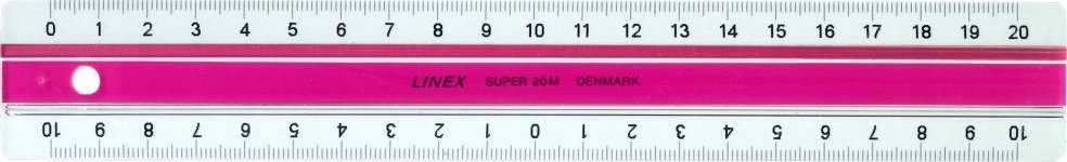 Liniuotė Linex S20MM, 20 cm