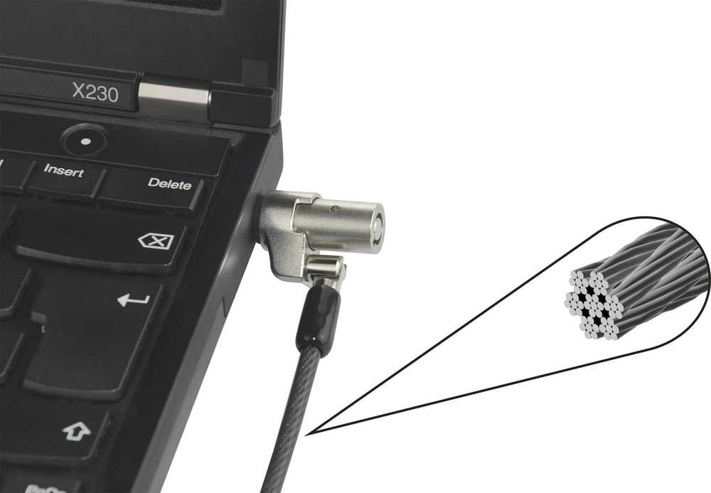 DICOTA D31540 Dicota Security W-Lock itin plonas, vienas (3,2 x 4,5 mm lizdas)