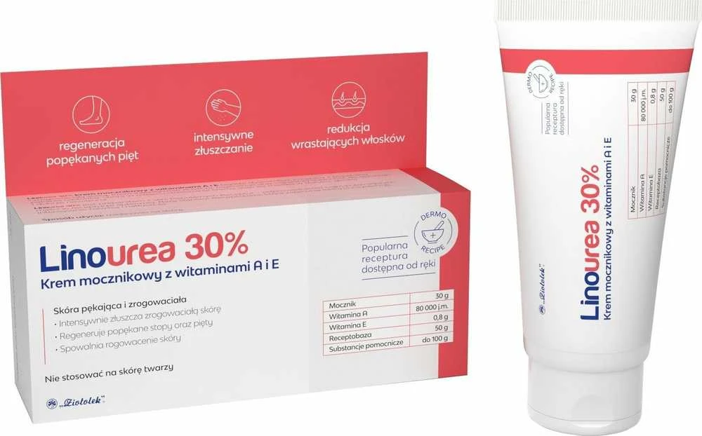 Ziołolek Linoura 30% šlapalo kremas su vitaminais A ir E, 50 g