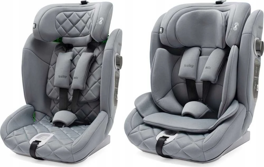 Automobilinė kėdutė BABY MIX HERO PRO I-SIZE 2026 pilka
