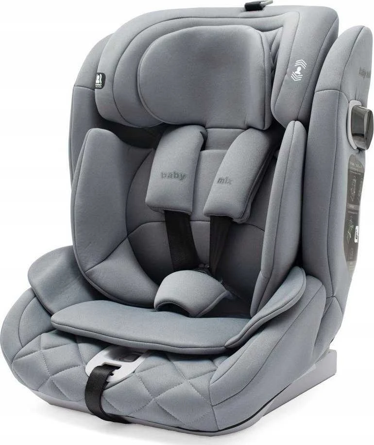 Automobilinė kėdutė BABY MIX HERO PRO I-SIZE 2026 pilka