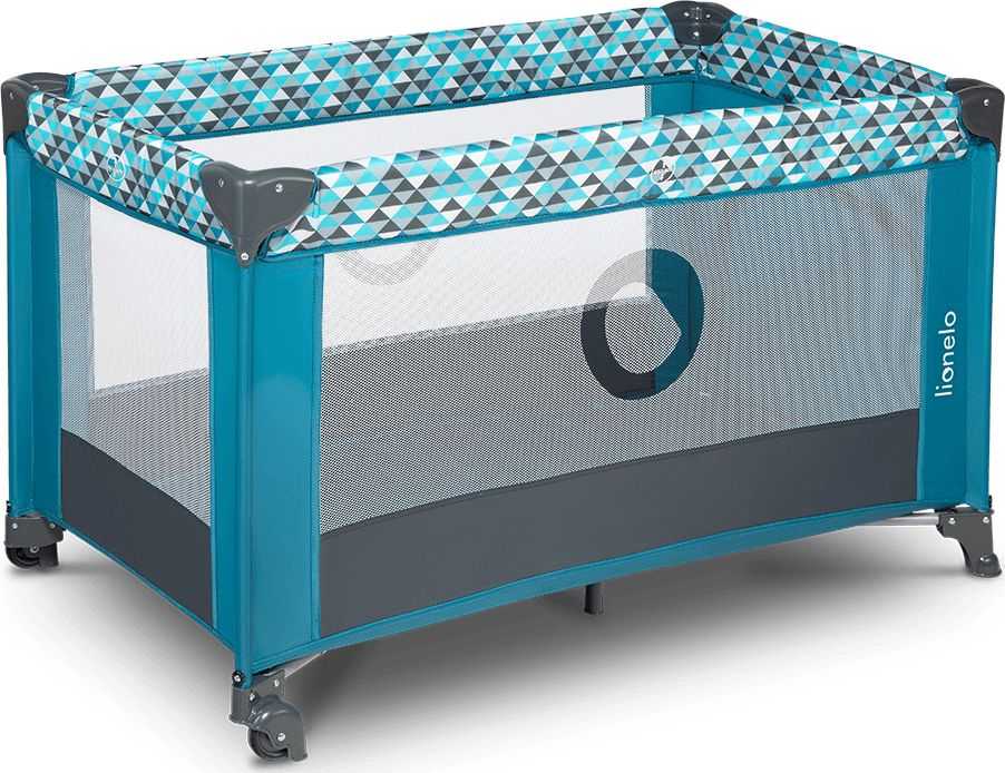 LIONELO Kelioninė lovelė Stefi Žalias Turquoise