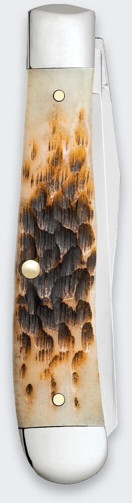 „LionSteel Knives“ sulankstomo peilio dėklas „Trapper“ nerūdijančio plieno, gintaro spalvos, kaulo spalvos