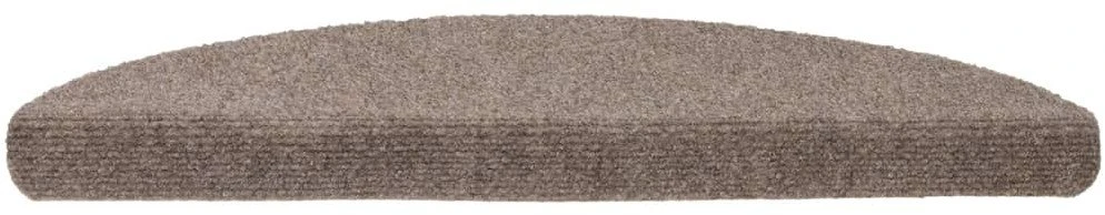 Laiptų kilimėliai, lipnūs, 20 vnt., 56x17x3 cm, smėlio spalvos, pusapvaliai