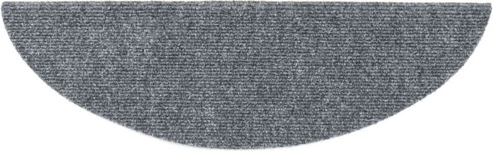 Laiptų kilimėliai, lipnūs, 30 vnt., 56x17x3 cm, šviesiai pilki, pusapvaliai