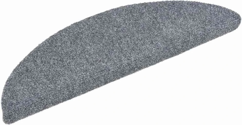 Laiptų kilimėliai, lipnūs, 30 vnt., 56x17x3 cm, šviesiai pilki, pusapvaliai