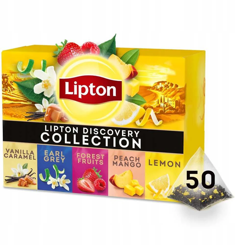 Lipton Arbatos rinkinys Įvairių spalvų rinkinys 5x10 piramidžių