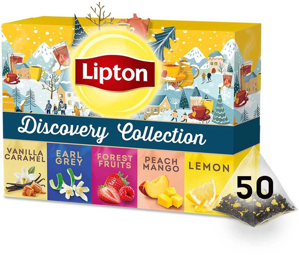 Lipton Discovery Collection arbatos rinkinys - 50 piramidžių