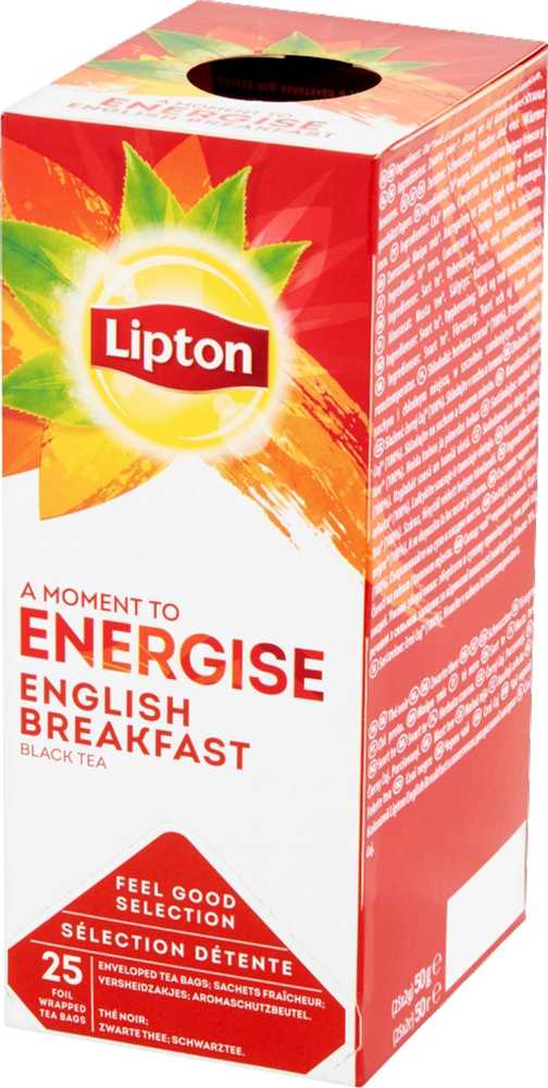 Lipton Herbata Akimirka energijos angliškiems pusryčiams 25 kopert